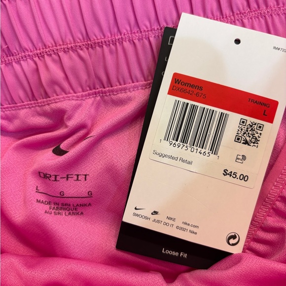 NWT Nike High Waist Pink Shorts - Picture 7 of 7